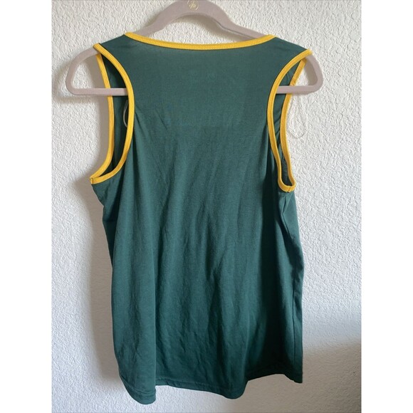 new Oakland As MLB tank top green baseball Athletics Womens 4Her  L - Picture 4 of 5